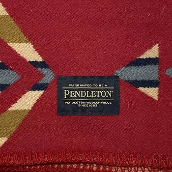 PENDLETON ウール　ブランケット　ラグ　マット　赤 PENDLETON(ペンドルトン)】ラグ90×130cm（ラグ/マット